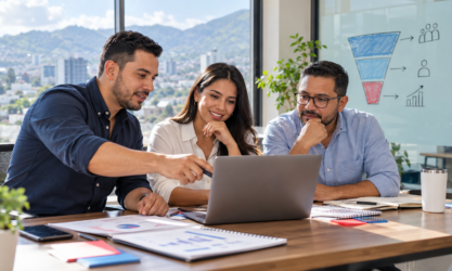Equipo desarrollando un plan de marketing estratégico para empresas en Honduras